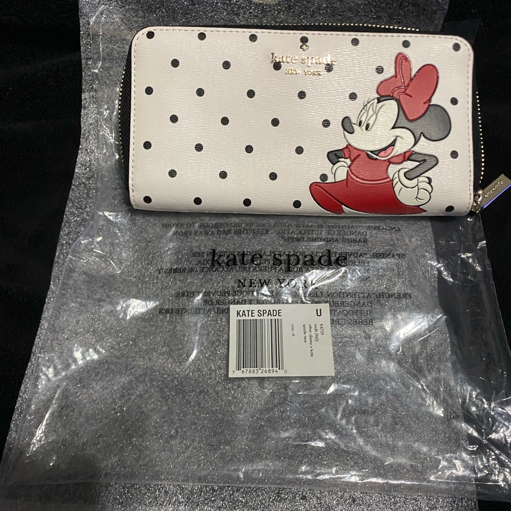 Kate Spade Polka Dot Minnie Mouse Wallet